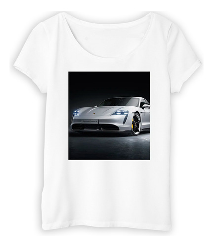 Remera Mujer Auto Deportivo Blanco Foto Espectacular