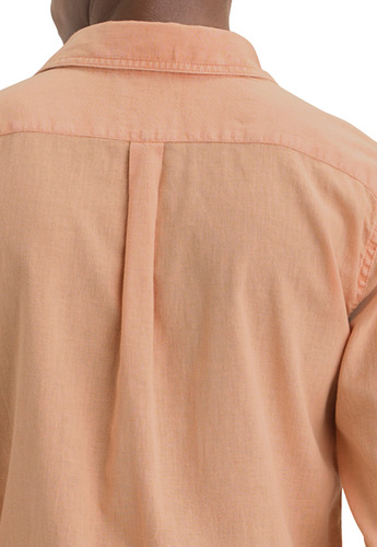 Camisa Hombre Original Ls Slim Fit Naranja Dockers