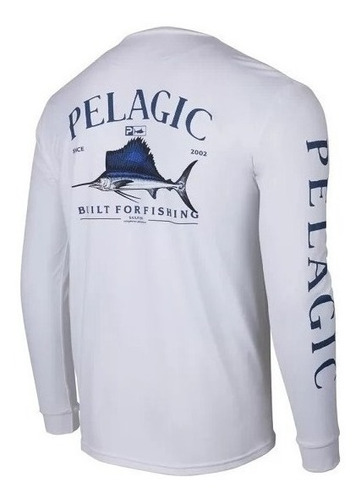 Playera Pelagic Pesca Aquatek Shadowed Sailfish - 101522103s