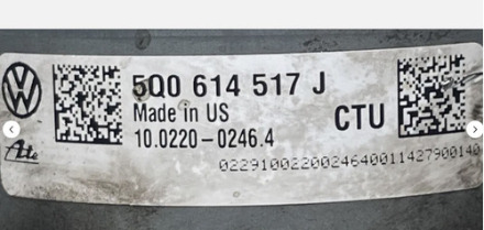 15 Vw Gf Aud Modulo Frenos Abs 5q0 614 517 J / 5q0 907 379 K (Usado)