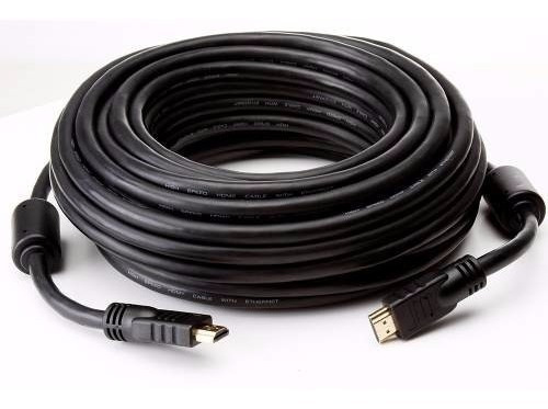 Cabo Hdmi 20m Com Filtro 1.4 Tv 3d Emborrachado Ps3 Xbox