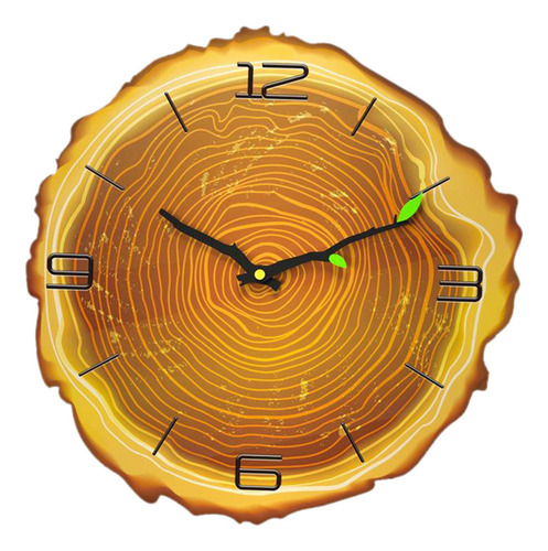 A Reloj De Pared De Con Pilas Para La Decoración 4 Números C