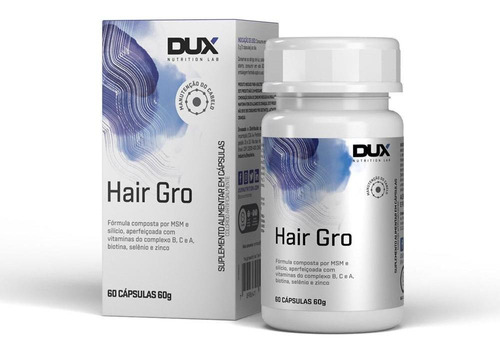 Dux Nutrition Vitaminas y minerales Hair Gro - Pote 60 Cápsulas