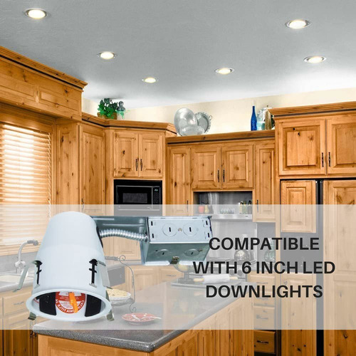 Led De 4.0 in Remodel Empotrable Con Carcasa De Aire Ajusta