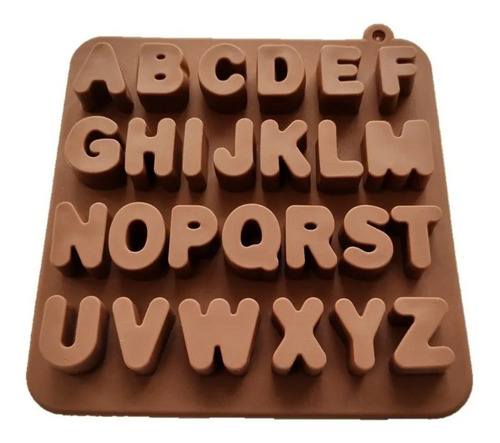 Molde Silicona Abecedario Letras Chocolate Fondant  