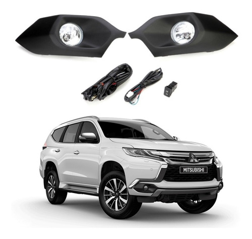 Kit Neblineros Mitsubishi Montero 2017 - 2020 Con Luces Led