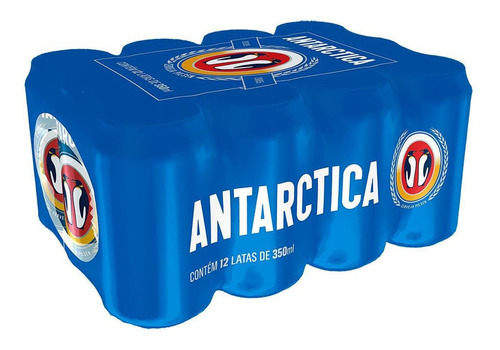 Cerveja Antarctica Descartável Lata 350ml - Com 12