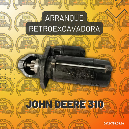 Arranque Retroexcavadora John Deere 310