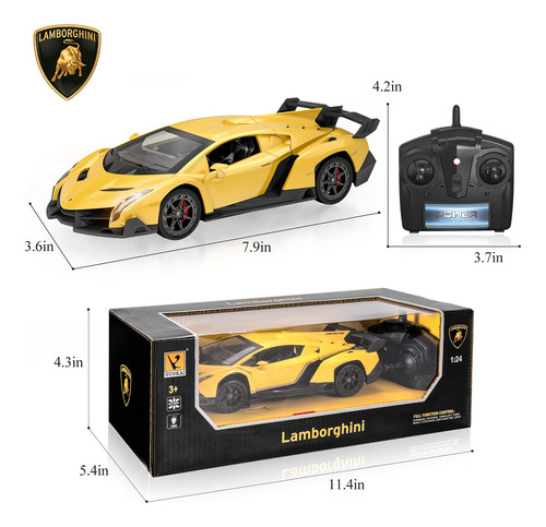 Rc Con Licencia Oficial A Escala 1:24 Regalo De Navidad