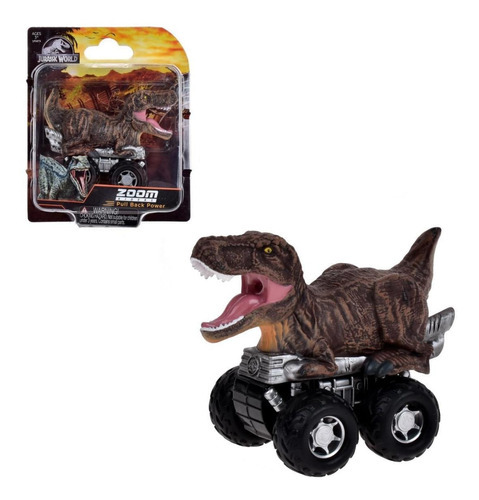 Dinosaurio Vehiculo Pullback Jurassic World Clasico - T-rex Color Multicolor