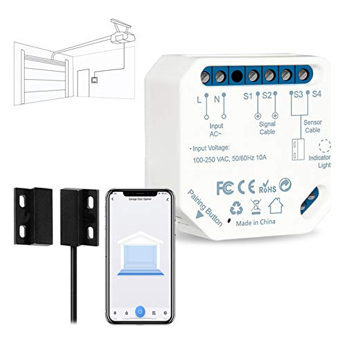 Controlador De Apertura De Puerta De Garaje Loratap Smart Wi