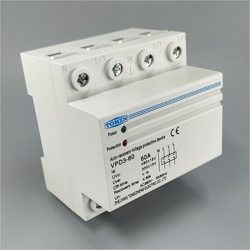 Relé Sobre Bajo Voltaje Trifásico Vpd3-60 Auto Re Conectador