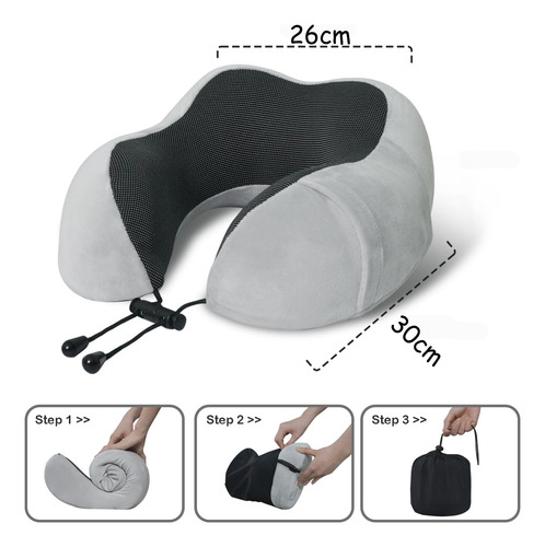 Almohada Cuello Especial Para Viajes Cojin Viscoelastico