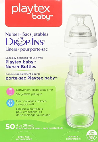 Playtex Drop-ins Trazadores De Líneas (50) 4 Oz