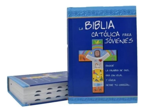 Biblia Católica Para Jóvenes / Junior Cartoné  Azul (2pz)
