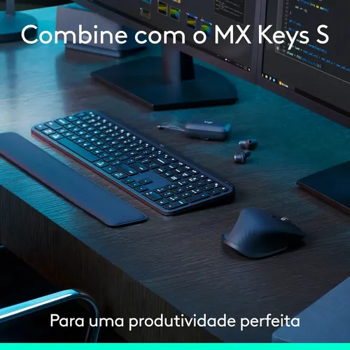 Mouse sem fio Logitech Mx Master 3s Bluetooth Edition - Grafite