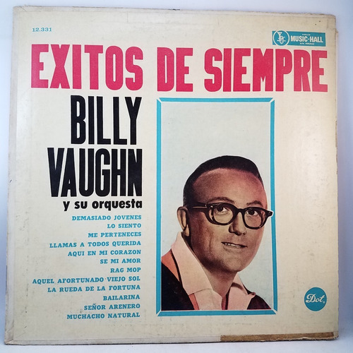 Billy Vaughn Exitos De Siempre Vinilo Lp Mb+