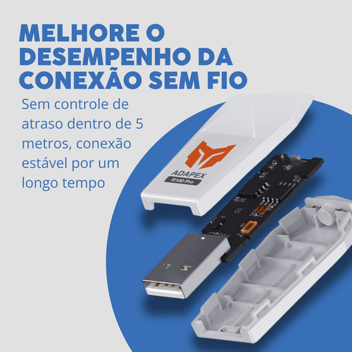 Controle Sem Fio R100 Pro Compatível Ps5 Ps4 Pc Switch Pro