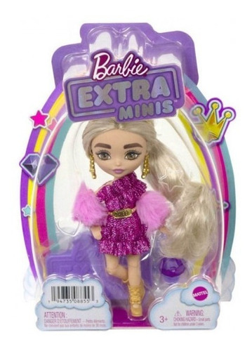 Barbie Extra Mini Rubia Con Corona Dorada