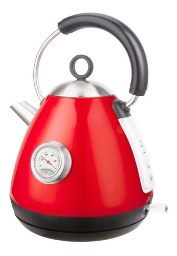 Pava Eléctrica Peabody 1.7 Litros Termometro Kv8215 Roja