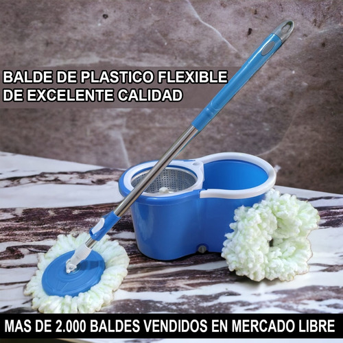 Balde Mopa Centrifugo Lampazo Escurridor Trapeador