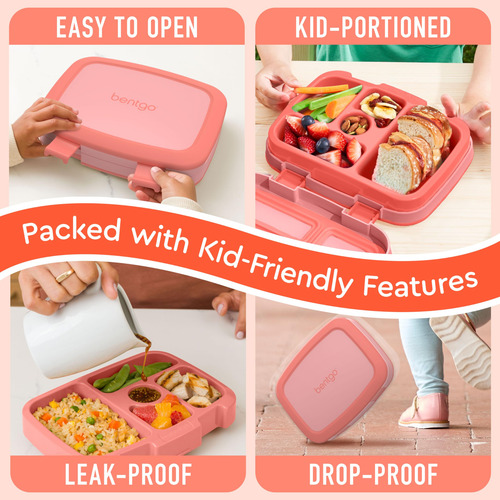 Lonchera Infantil Bento 5 Compartimentos A Prueba De Fugas