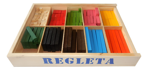 3 Regletas Matemática Lisas Madera Cuisenaire 291 Pzs
