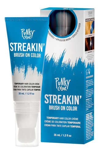 Punky Color Streakin' Brush En Color Azul, Crema De Color Te