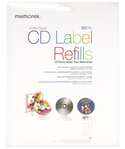 Memorex Cd-r Etiqueta Blanco Unidad