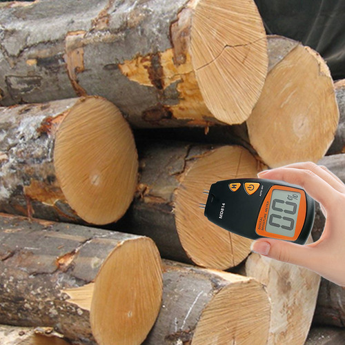 Higrómetro Digital Wood Tester Md814 Con Pantalla Lcd, Tipo