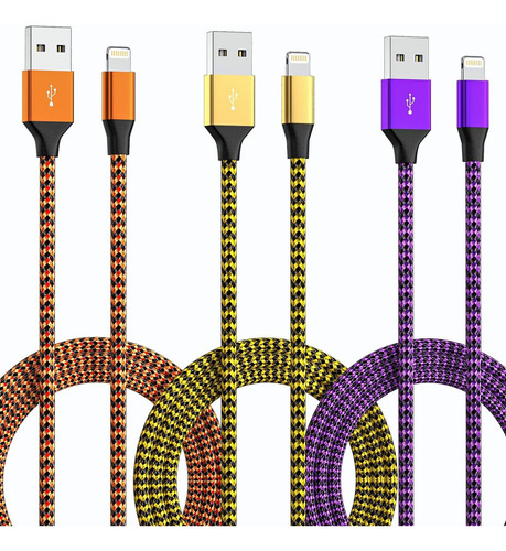 Uiiavs Cable Lightning Con Certificacin Mfi De 10 Pies, Paqu