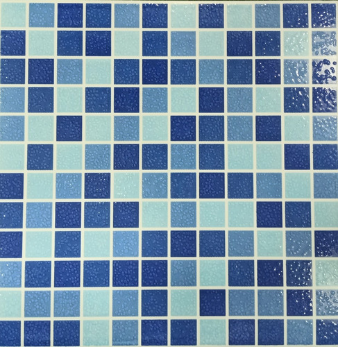 Vit Cerámica Tipo Mosaico Corona Agualinda Azul 31.5*31.5