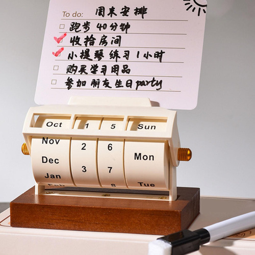Calendario De Mesa Con Tapa, Calendario Con Tarjeta