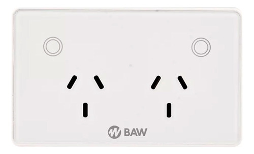 Tomacorriente Doble Wifi Interruptor Smart Baw