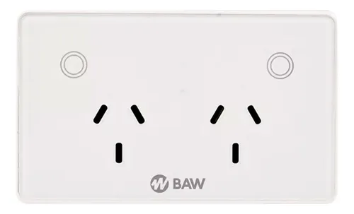 Tomacorriente Doble Wifi Interruptor Smart Baw