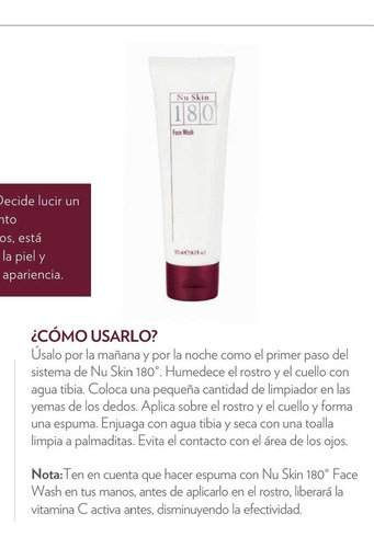 Nuskin Face Wash 180° Envio Gratis A Todo El Perú