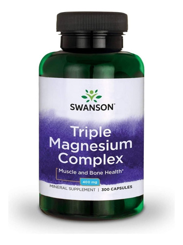 Triple Magnesio Complex, 300caps 400mg, Swanson,