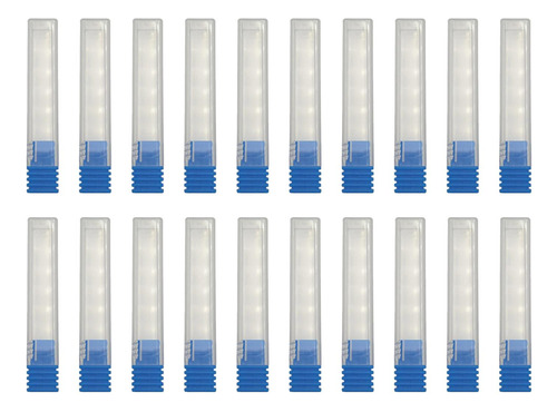 5 Estuche Para 20 Brocas Para Manicura, Contenedor Azul