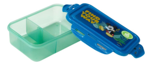 Hermético Lonchera 700 Ml 2 Divisiones Mickey Mouse
