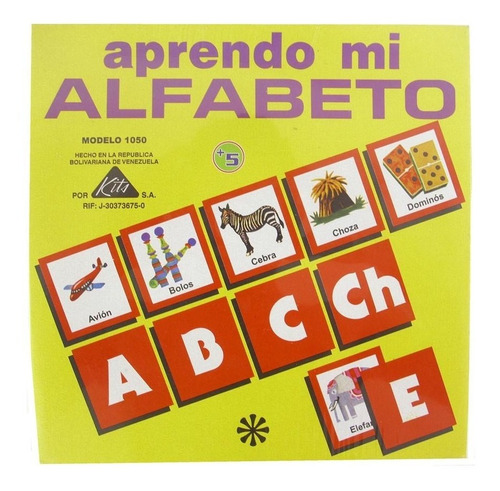 Juego De Mesa Tarjetas Con Letras Aprendo El Alfabeto  Niños