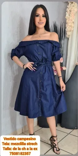 Vestidos de mezclilla mercado libre hotsell