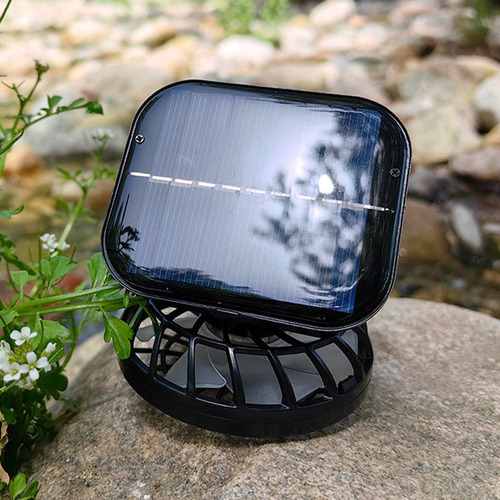 Ventilador De Mano Recargable, Carga Solar, Refrigeración Po