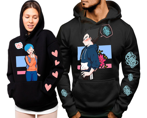 Sudadera Duo Enamorados Vegeta Y Bulma