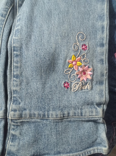 Disney Baby Jeans Con Bordado De Pooh Talla 18 Meses (Usado)