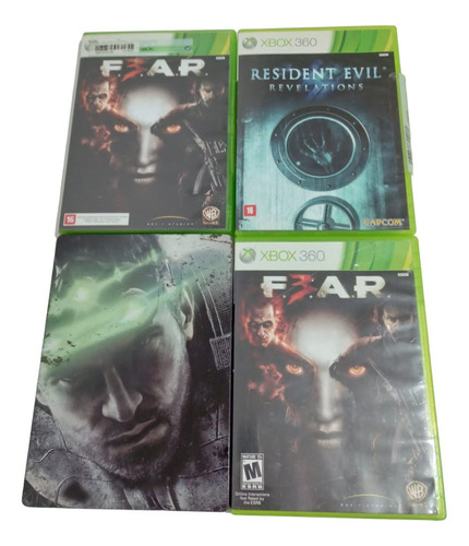 Lote De Jogos De Xbox 360 Fear Resident Evil E Tom Clancys 
