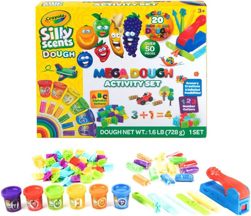 Mega Dough Activity Set Masillas Crayola Silly Scents Aromas