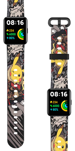 Correa Compatible Con Redmi Watch 2 Lite Pikachu Pokemon