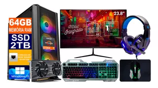 Pc Gamer Ryzen 7 5700x Ssd 2tb 64gb Rtx 3060ti 8gb + Monitor