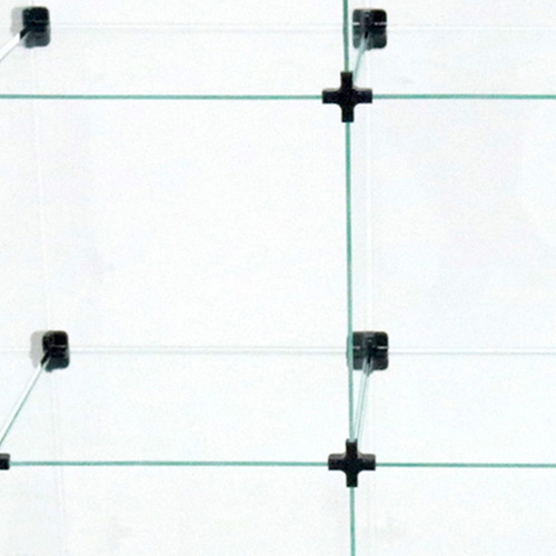 Mostrador de vidrio con caja de joyería 2.40 X 1.10 X 0.40 M
