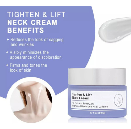 Crema Reafirmante Y Reafirmante Para El Cuello, Crema Para E